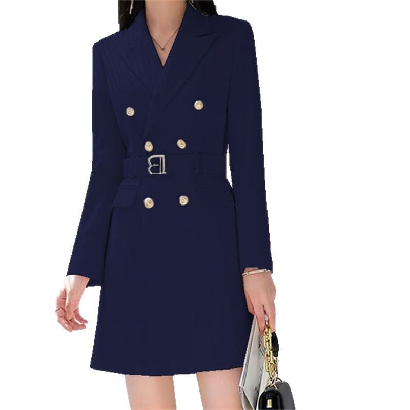 Office Lady Style Slimming Waist Trimming Coat Women's Top - KaleaBoutique.com