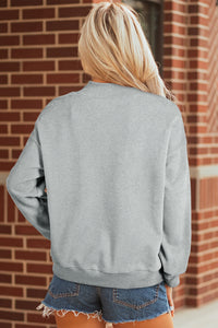 Solid Color Oversized Mock Neck Sweatshirt - KaleaBoutique.com