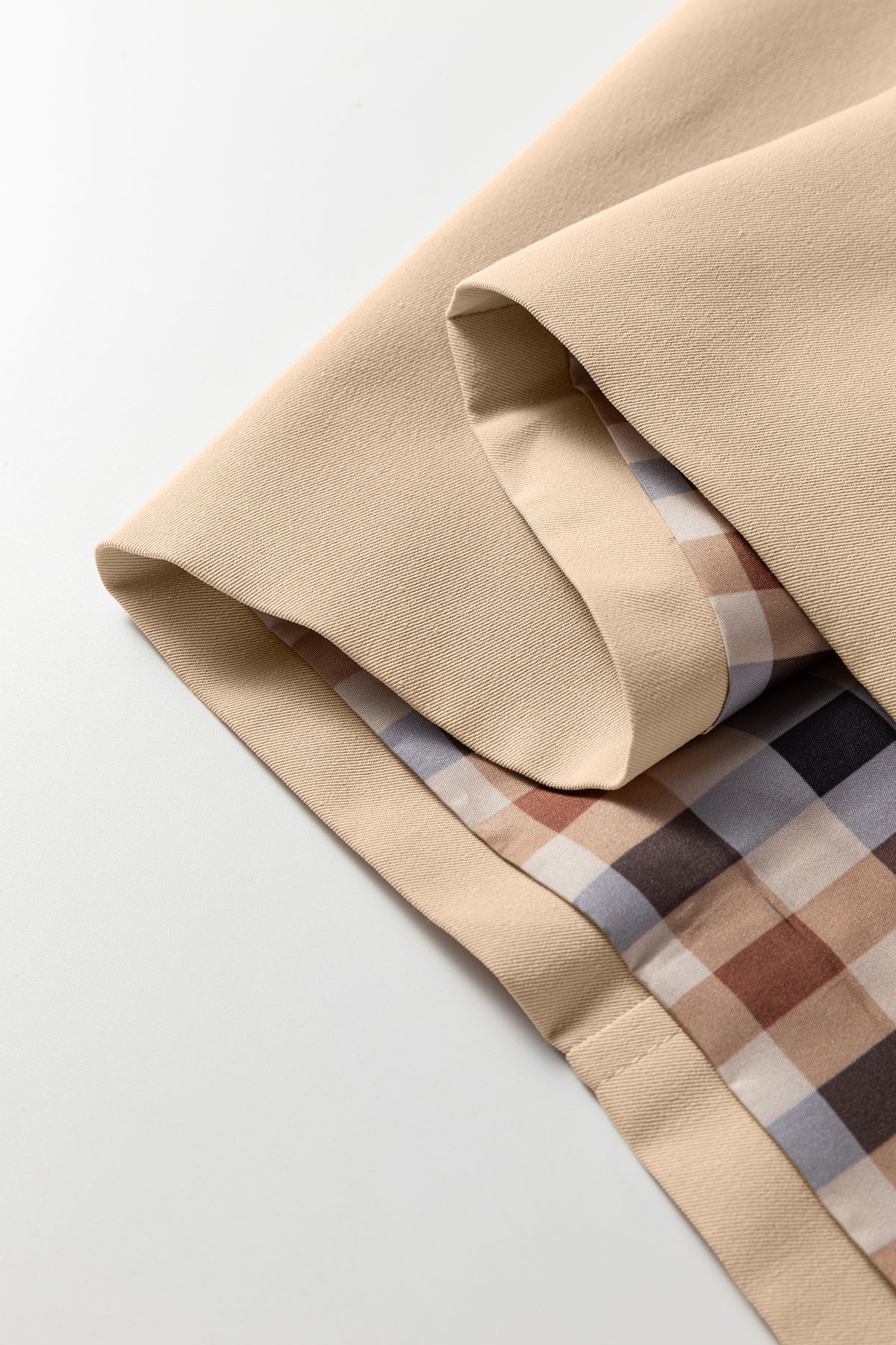 KaleaBoutique Stylish Plaid Liner Patchwork Single Breasted Trench Coat - KaleaBoutique.com