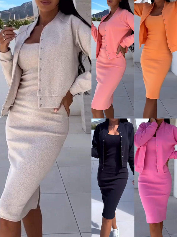 KaleaBoutique Women's Dress and Jacket Two-Piece Set - KaleaBoutique.com