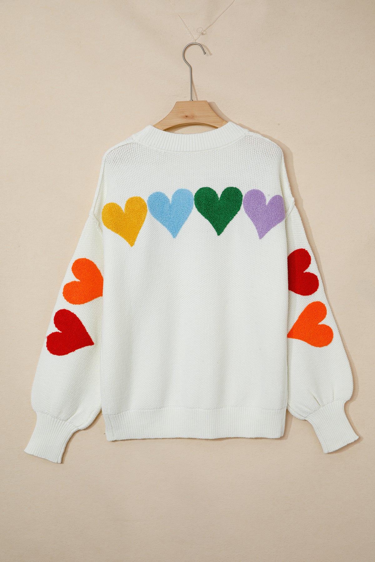 Chenille Graphic Drop Shoulder Holiday Sweater - KaleaBoutique.com