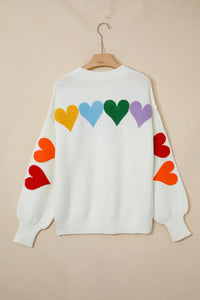 Chenille Graphic Drop Shoulder Holiday Sweater - KaleaBoutique.com