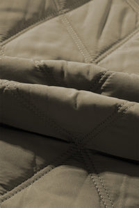 KaleaBoutique Teddy Collar Flap Pockets Quilted Puffer Jacket - KaleaBoutique.com