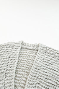 KaleaBoutique Stylish Chunky Oversize Knit Drop Shoulder Puff Sleeve Cardigan - KaleaBoutique.com