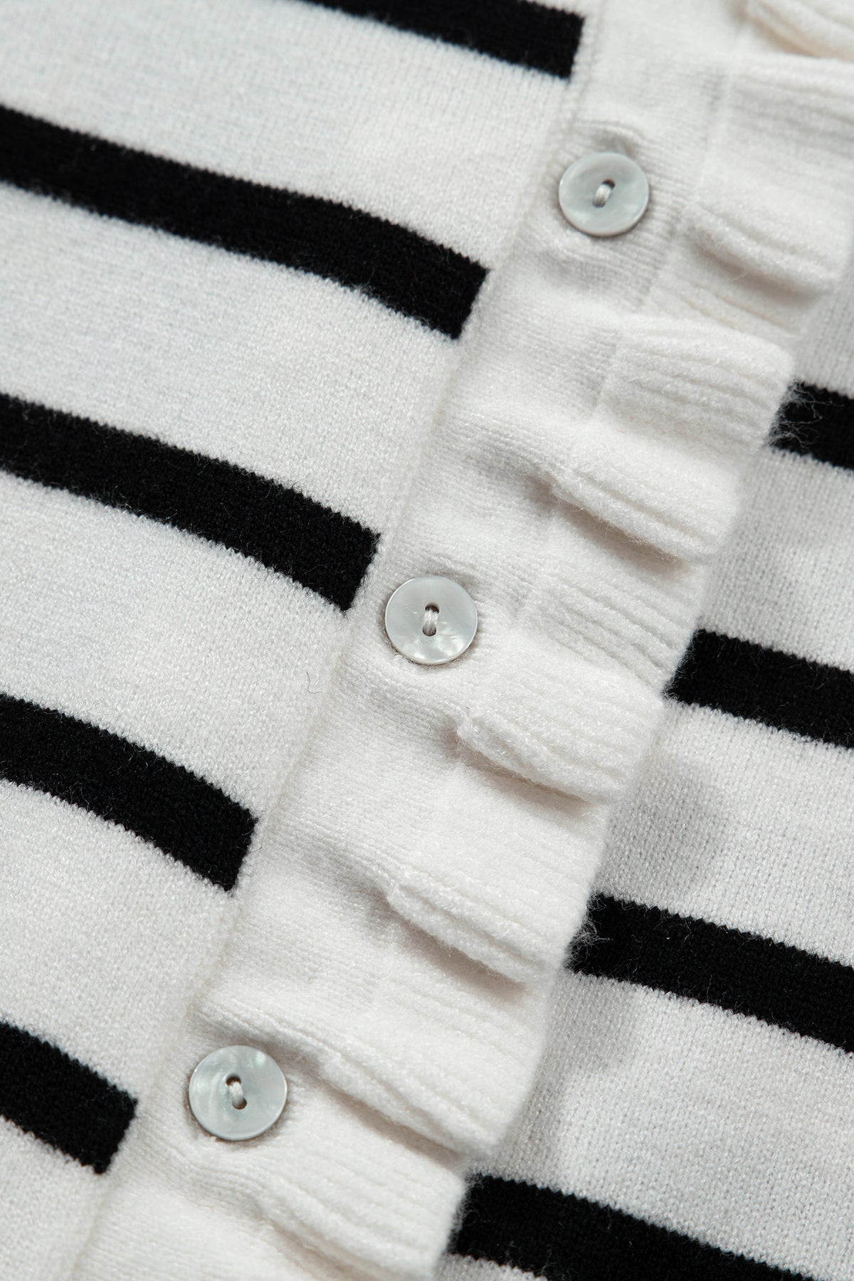 KaleaBoutique Comfortable Ruffle Trim Button Down Knit Short Sleeve Sweater Cardigan - KaleaBoutique.com