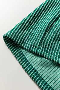 Twisted Ribbed Tiered Ruffles Long Sleeve Pullover Top - KaleaBoutique.com