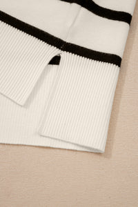 KaleaBoutique Stylish Side Slits Crewneck Short Sleeve Sweater Tee - KaleaBoutique.com
