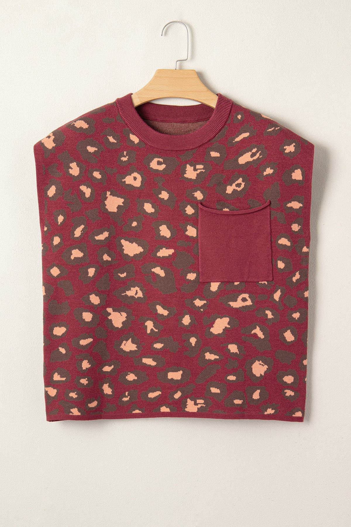 KaleaBoutique Stylish Leopard Print Cap Sleeve Knitted Top - KaleaBoutique.com