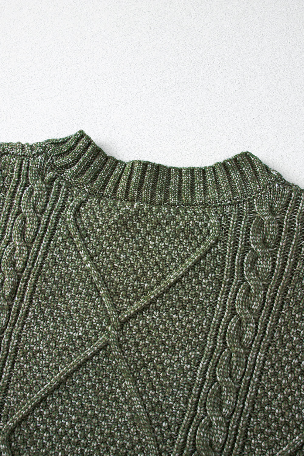 KaleaBoutique Comfortable Cable Knit Drop Shoulder Loose Fit Sweater Dress - KaleaBoutique.com