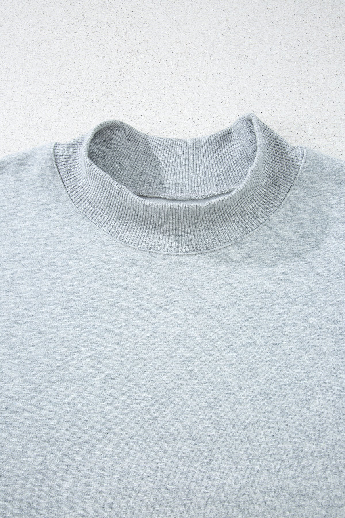 Solid Color Oversized Mock Neck Sweatshirt - KaleaBoutique.com