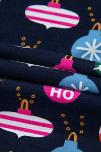 KaleaBoutique Stylish Colorful Christmas Lights Print Shirt and Pants Pajama Set - KaleaBoutique.com