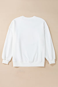 KaleaBoutique Stylish Terry Halloween Pumpkin Patched Pattern Pullover Sweatshirt - KaleaBoutique.com