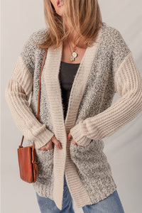 KaleaBoutique Comfortable Color Block Side Pockets Open Front Cardigan - KaleaBoutique.com
