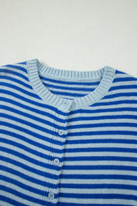 KaleaBoutique Stylish Loose Half Sleeve Knit Button Down Sweater Cardigan - KaleaBoutique.com