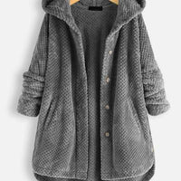 KaleaBoutique Women's Hooded Velvet-Look Sweatshirt Coat - KaleaBoutique.com