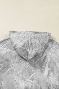 Stylish and Fun Camouflage Woodland Print Oversized Sporty Hoodie - KaleaBoutique.com