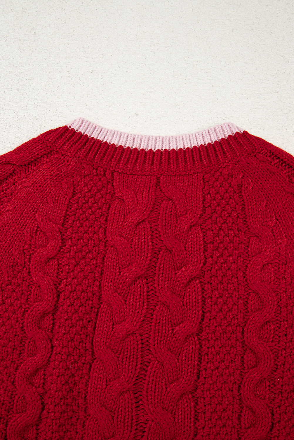 KaleaBoutique Comfortable Color Contrast Edge Cable Knit Buttoned Cardigan - KaleaBoutique.com
