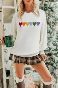 Chenille Graphic Drop Shoulder Holiday Sweater - KaleaBoutique.com