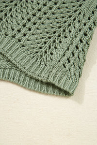 KaleaBoutique Stylish Scalloped Edge Eyelet Knit Batwing Sleeve Cardigan - KaleaBoutique.com