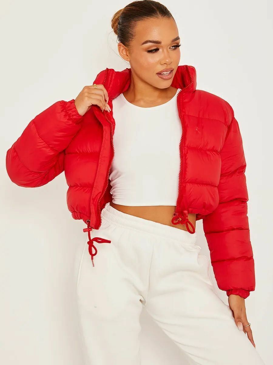 Women’s Short Loose-Fit Padded Jacket - KaleaBoutique.com