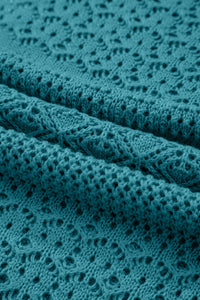 KaleaBoutique Stylish Mix Pattern Hollowed Knit Open Front Cardigan - KaleaBoutique.com