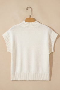 KaleaBoutique Stylish Valentine Heart Graphic Cropped Short Sleeve Sweater - KaleaBoutique.com