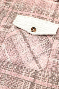 KaleaBoutique Plus Size Macrame Plaid Coat - KaleaBoutique.com