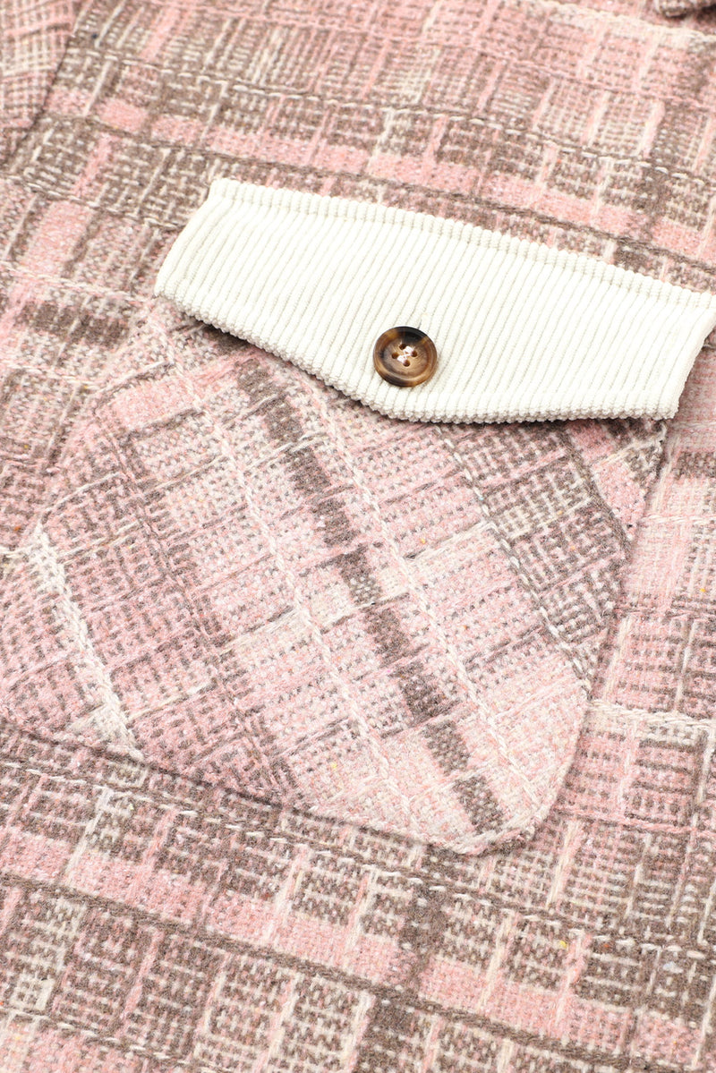 KaleaBoutique Plus Size Macrame Plaid Coat - KaleaBoutique.com