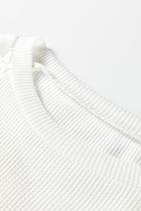 KaleaBoutique Beautiful Stunning Lace Long Sleeve Textured Pullover - KaleaBoutique.com