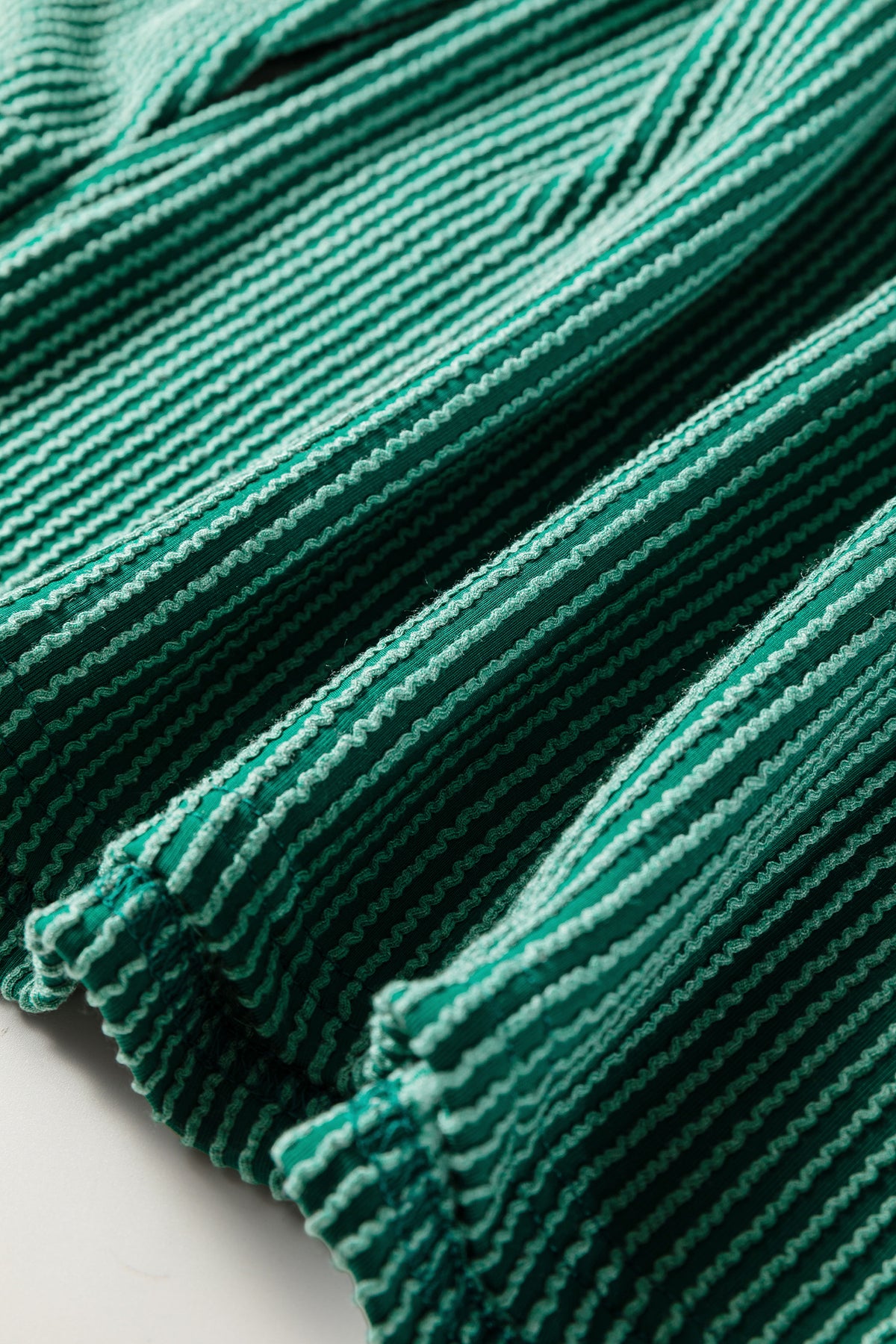 Twisted Ribbed Tiered Ruffles Long Sleeve Pullover Top - KaleaBoutique.com