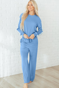 KaleaBoutique Comfortable Floral Patchwork Drop Shoulder Pullover and Sweatpants Lounge Set - KaleaBoutique.com