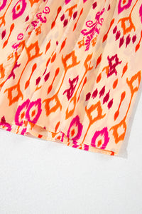 Western Abstract Geometric Printed Maxi Dress - KaleaBoutique.com
