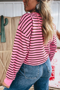 KaleaBoutique Comfortable V Neck Drop Shoulder Long Sleeve Top - KaleaBoutique.com