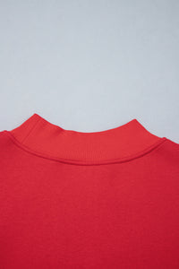 Gingham Plaid Sleeve Colorblock Oversized Pullover Sweatshirt - KaleaBoutique.com