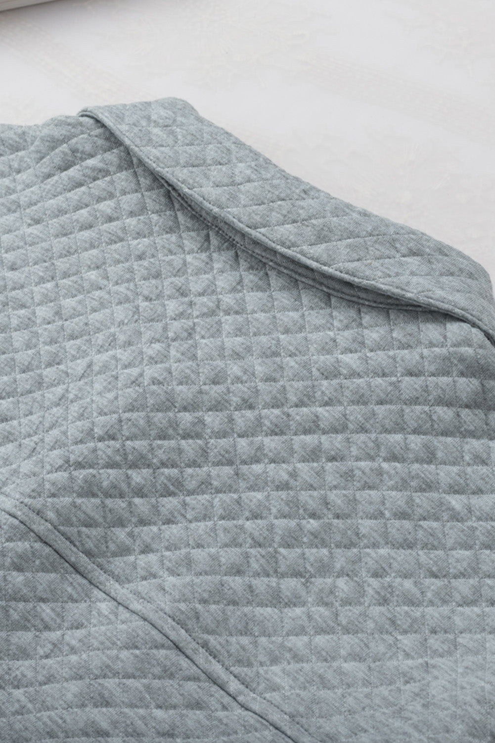 Retro Quilted Flap Pocket Button Shacket - KaleaBoutique.com