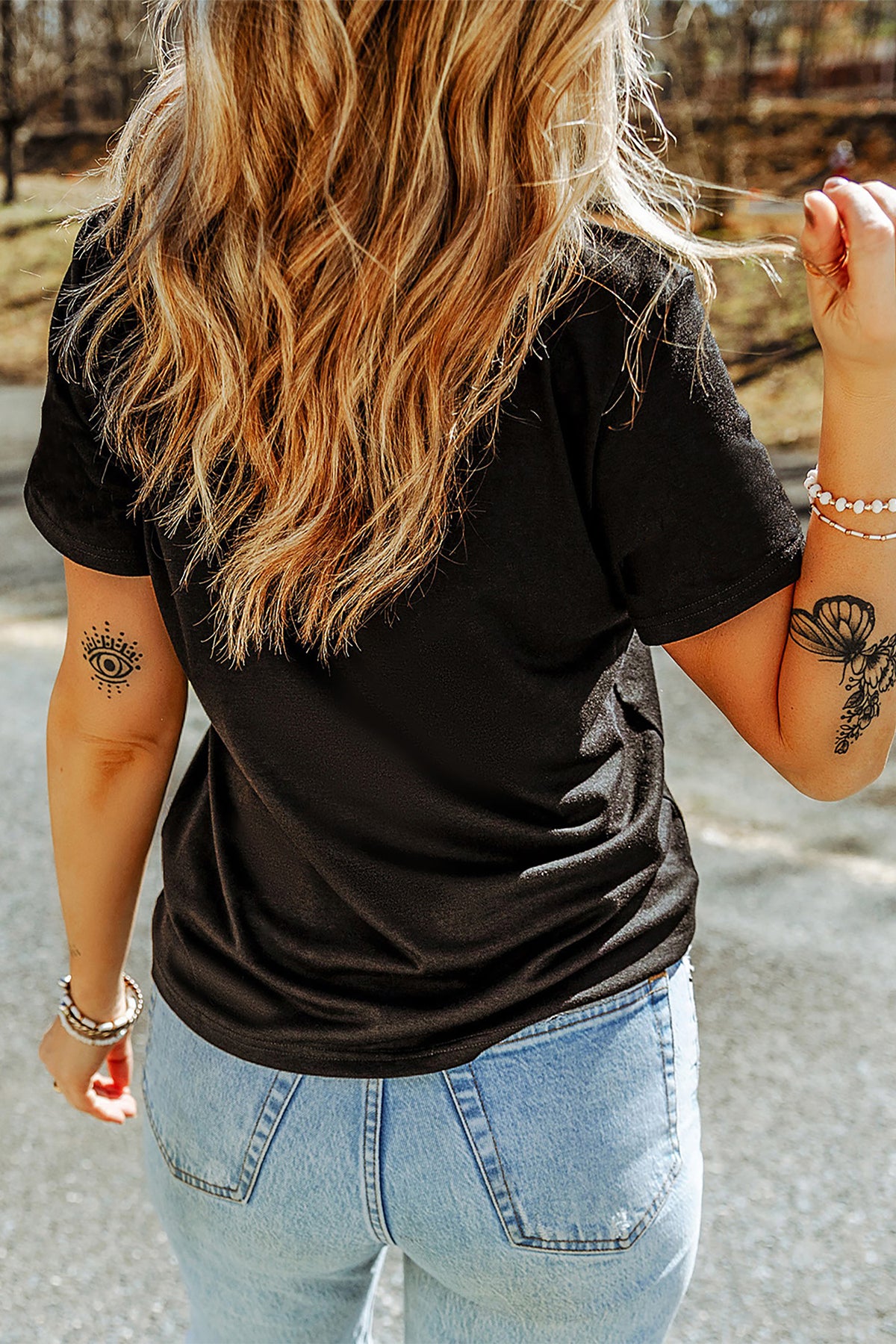 Black Sequin Pumpkin Cherry Halloween Graphic Tee - KaleaBoutique.com
