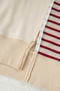 Sleeve Patchwork Casual Knit Top - KaleaBoutique.com