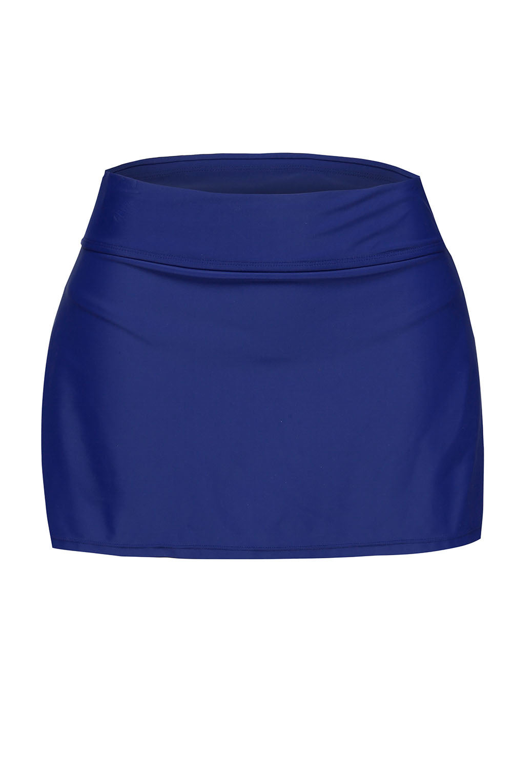 KaleaBoutique Stylish Comfortable Plus Size Navy Blue Skirted Swim Bikini Bottom - KaleaBoutique.com