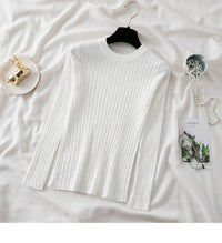 Women's Ribbed Crewneck Long-Sleeve Pullover Sweater - KaleaBoutique.com