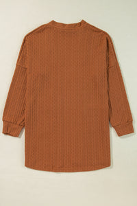 KaleaBoutique Stylish Textured Knit Side Pockets Open Front Cardigan - KaleaBoutique.com