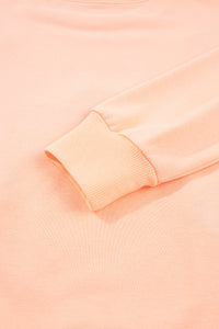 KaleaBoutique Stylish Orange Embroidered Pumpkin Face Drop Shoulder Sweatshirt - KaleaBoutique.com