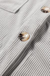 KaleaBoutique Hooded Drawstring Pockets Corduroy Shacket - KaleaBoutique.com