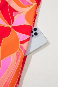 KaleaBoutique Stylish Abstract Printed High Neck Knotted Nape Sleeveless Maxi Dress - KaleaBoutique.com