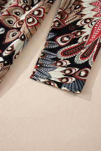 KaleaBoutique Floral Print V Neck Wrap High Waist Maxi Dress - KaleaBoutique.com