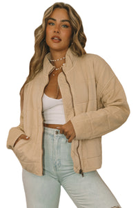 Zip-Up Pocket Quilted Jacket - KaleaBoutique.com
