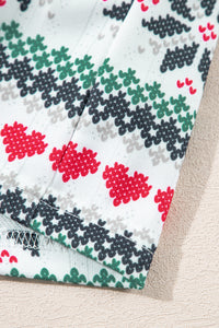 KaleaBoutique Stylish SLEIGH Snowflake Print Long Sleeve Wide Leg Lounge Set - KaleaBoutique.com