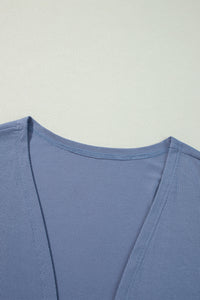 KaleaBoutique Solid Color Rib Knit Open Front Tunic Cardigan - KaleaBoutique.com