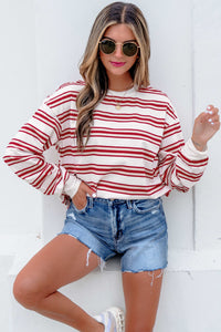 KaleaBoutique Dropped Shoulder Long Sleeve Casual Pullover Top - KaleaBoutique.com