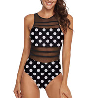 Sexy mesh swimsuit turtleneck swimsuit - KaleaBoutique.com