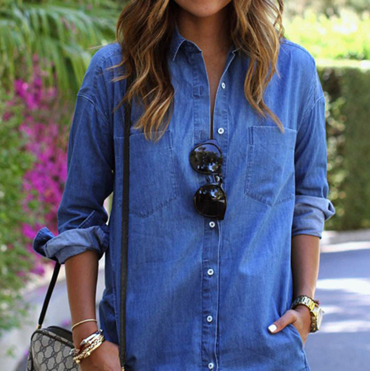 Mila - Casual Denim Dress - KaleaBoutique.com